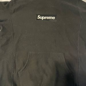 Supreme S/S21 black on black box logo